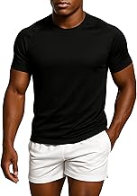 Leif Nelson Men's Sports T-Shirt Breathable Raglan Sleeve Quick Dry Lightweight Workout Fitness Running Outdoor