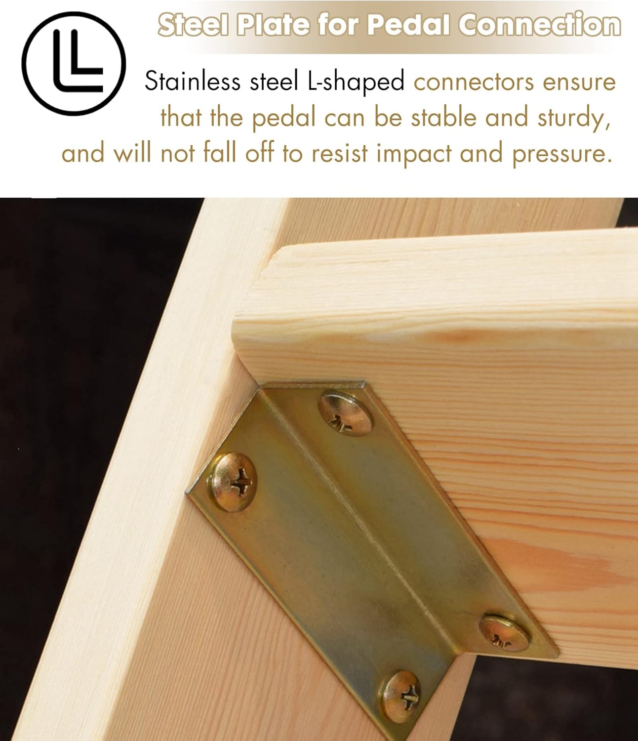 Adjustable Extra High Wooden Loft Bed Ladder with 9.5cm Wide Steps - Perfect for Adults & Kids Ideal for Bunk & RV Beds Angled Design Sizes: 100/125/150/175 cm