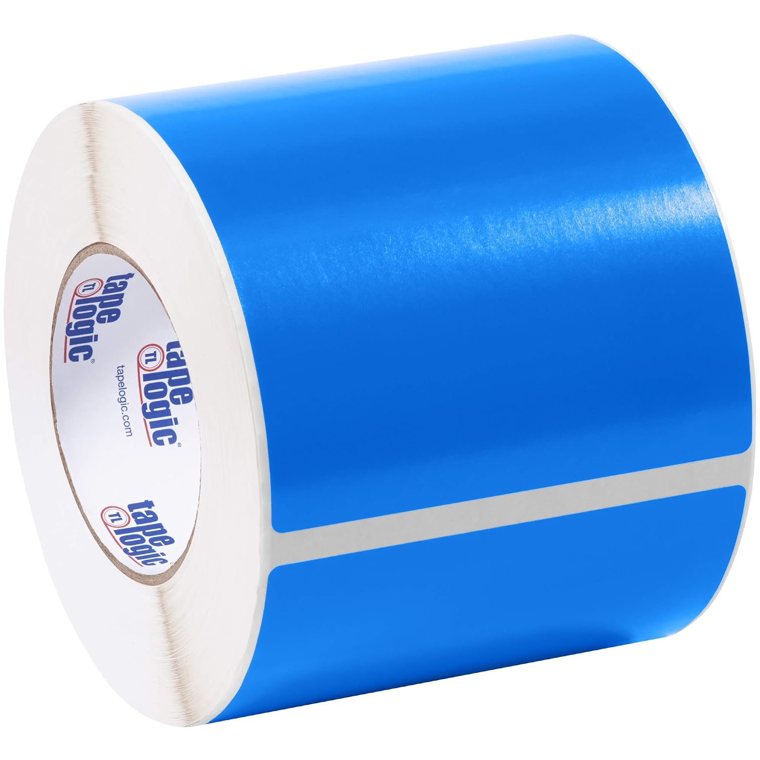 Tape Logic DL639C Inventory Rectangle Label, 7" Length x 5" Width, Light Blue (Roll of 500)