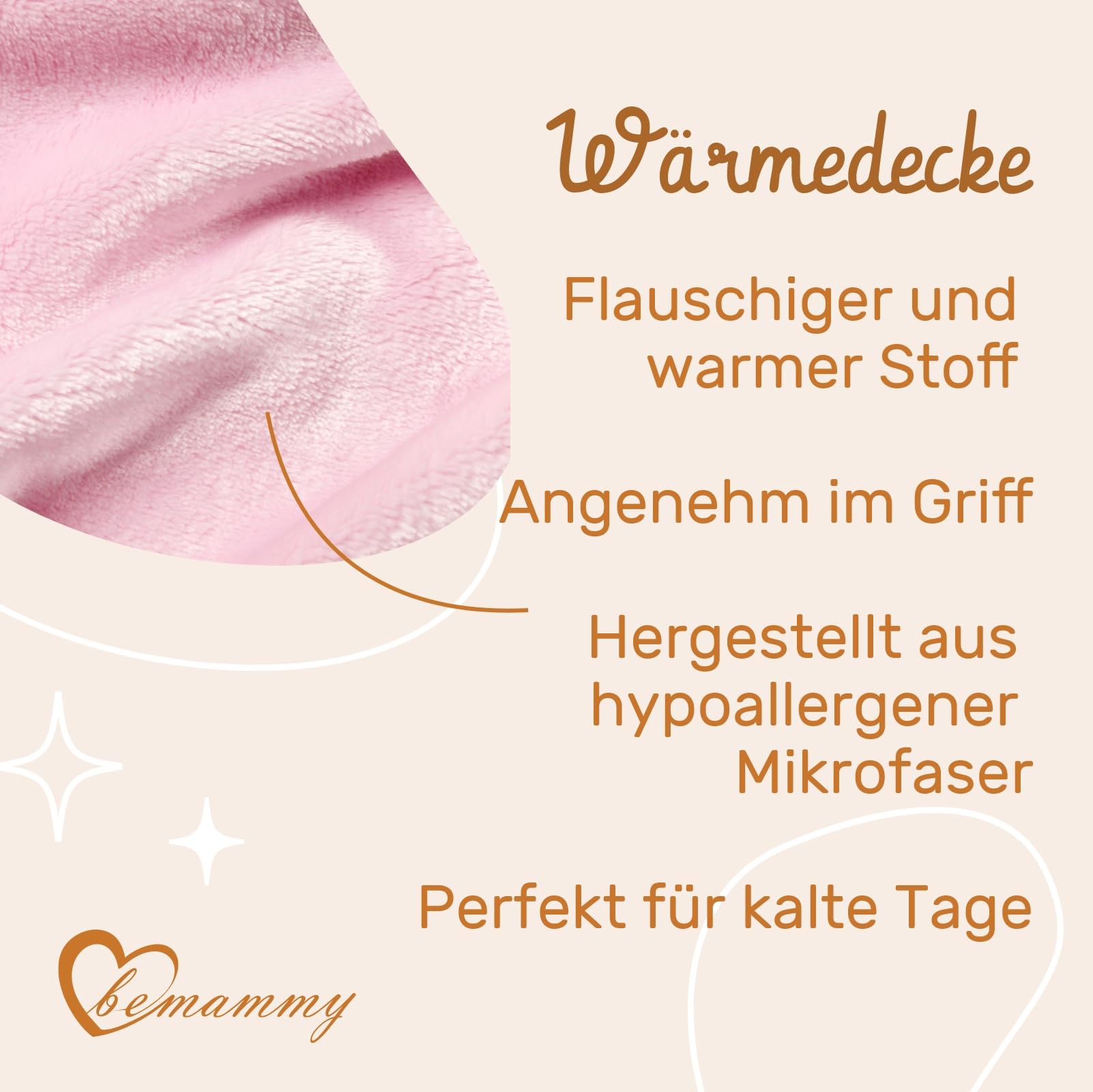 Be Mammy Warm Children Baby Cosy Blanket Baby Gift BE20-168 (Powder Pink - Girl) - Image 4