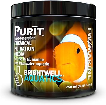 Brightwell Aquatics Purit Advanced Aquarium Filter Media, 250ml