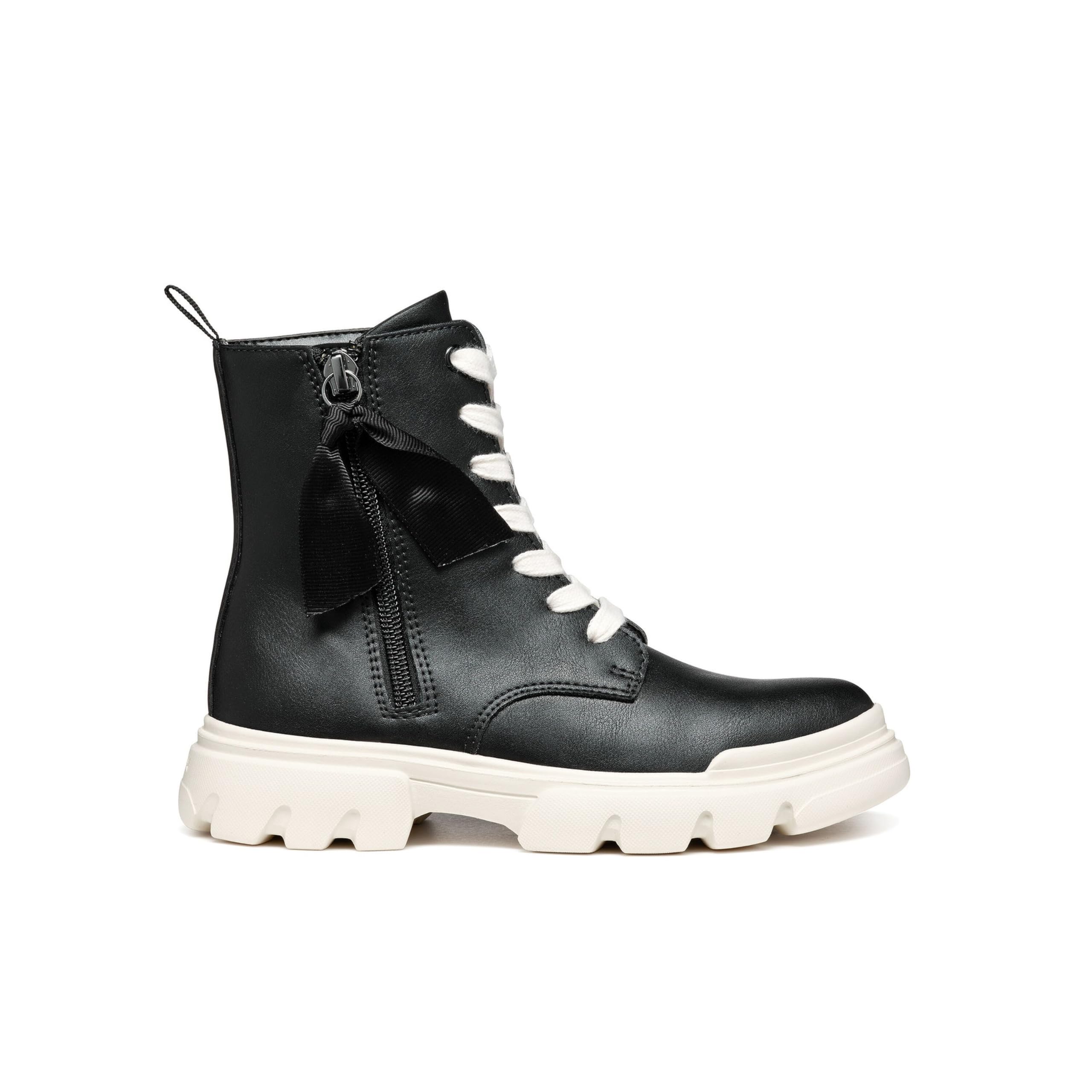 Geox J JUNETTE GIRL G, Ankle Boot, BLACK/MILK,