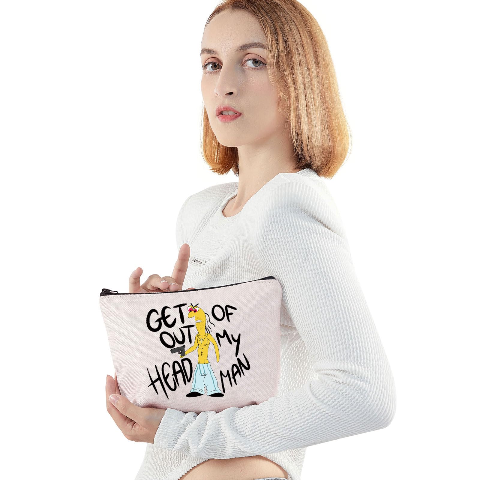 DJ Spit Makeup Bag DJ Spit Gifts Get Out of My Head Man Smiling Cartoon TV Show Gifts DJ Spit Merch (get Out mb UK) - Image 4