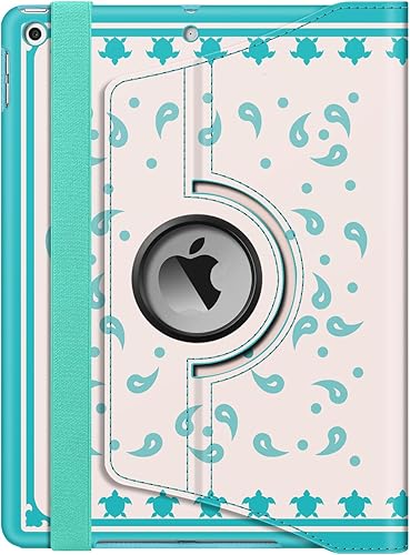 Vista 24 de Fintie - Funda giratoria para iPad de 9ª generación / 8ª generación / 7ª generación, de 10.2 pulgadas, funda giratoria en 360 grados, funda Azul