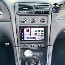 7" Double Din Car Radio Stereo for Ford Mustang 1994-2004 with Wireless CarPlay & Android Auto IPS Touchscreen Head Unit WiFi GPS Navigation Bluetooth FM with SWC Backup Camera, 2+64G