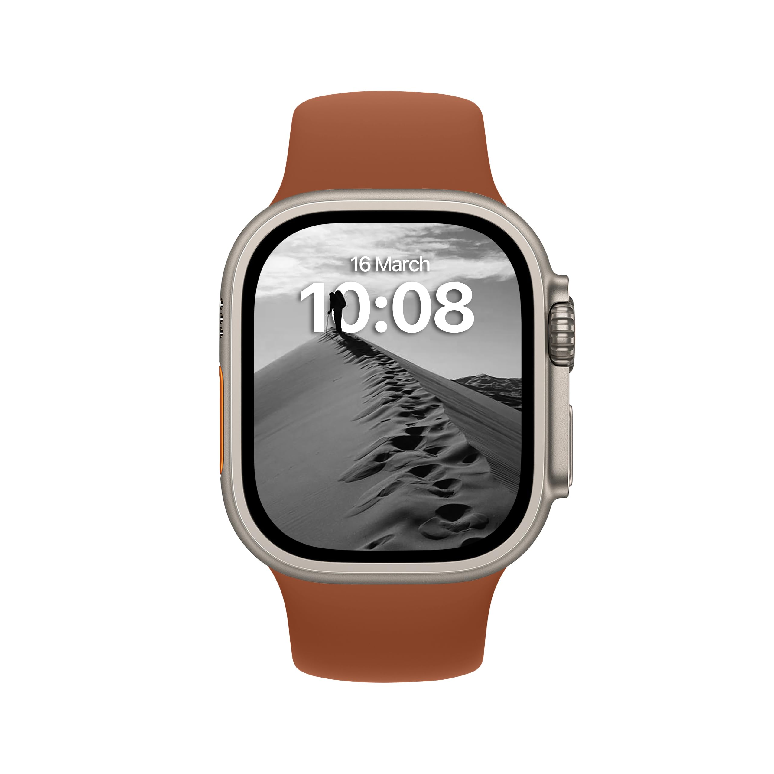 DONEGANI SB Cinturino per Apple Watch Ultra 2 49mm, Serie 10 46mm, 9 8 7 45mm 41mm, SE 6 5 4 44mm 40mm, 3 2 1 42mm 38mm Donna Uomo Band Bracciale Sport Silicone, Spezie Arabe