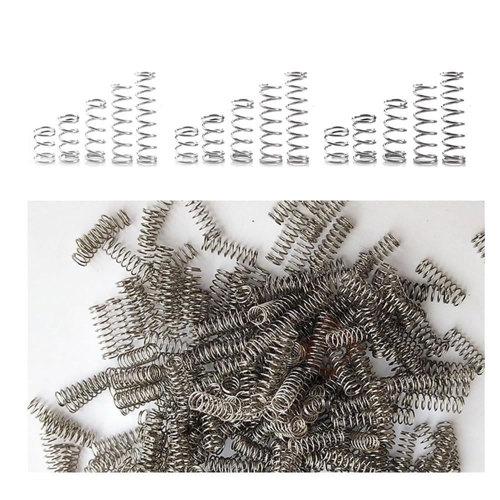 Mini-Rückholfedern 100 Stück 304 Edelstahl 0,3-0,5 mm DIY
