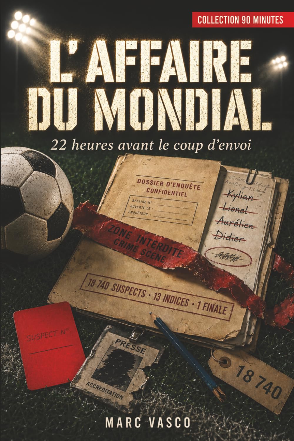 L'AFFAIRE DU MONDIAL: Livre-jeu d'enquête — 18 740 suspects · 13 indices · 22 heures avant la finale