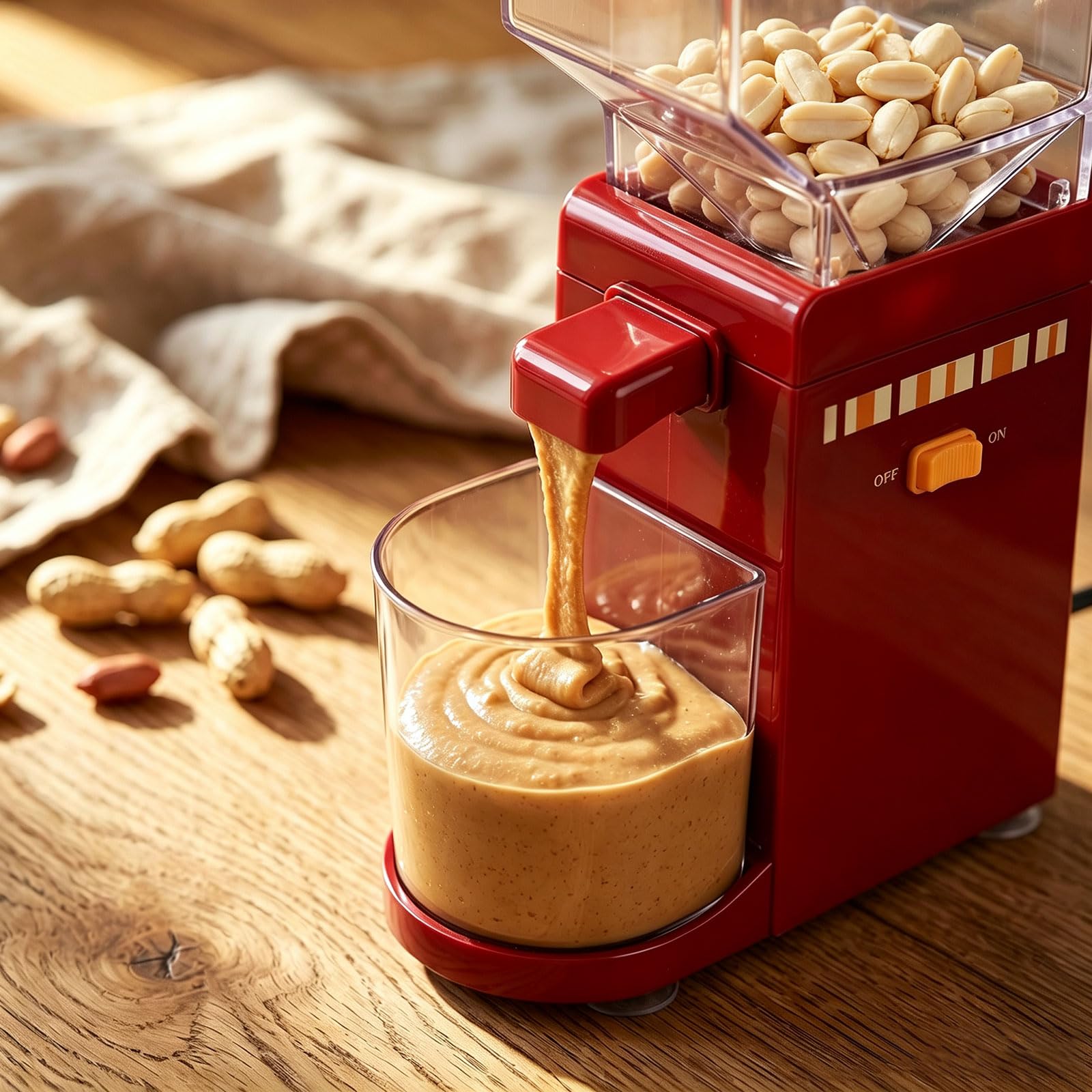 Máquina Para Hacer Mantequilla De Frutos Secos, Máquina Manual Para Hacer Mantequilla De Cacahuete, Molinillo De Cocina Portátil, Para Almendras, Anacardos, Avellanas, Fácil De Limpiar Para