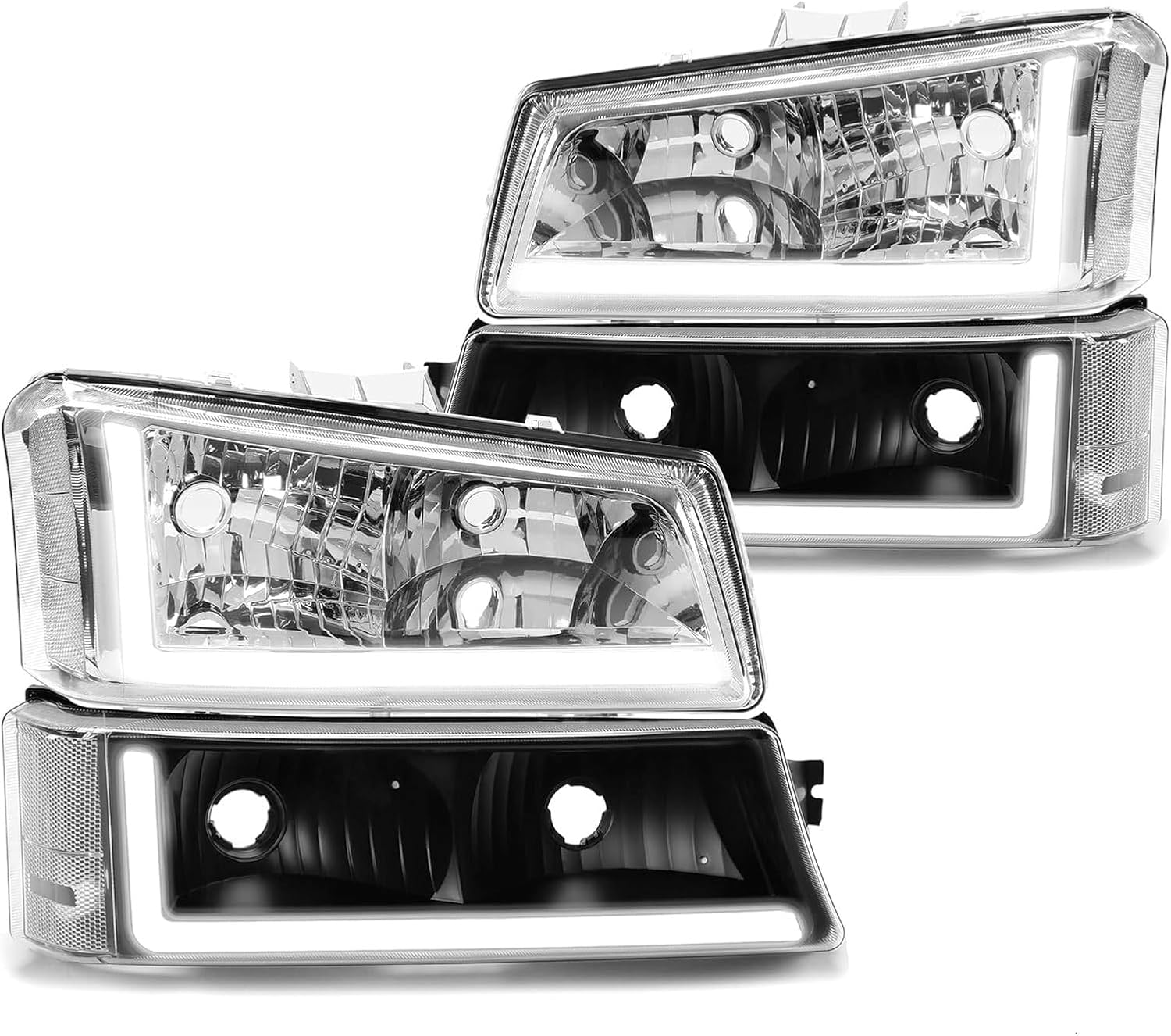 Fog Lamps Pair Of Fog Lights For Chevy Silverado & Avalanche 2003 - Foto 9