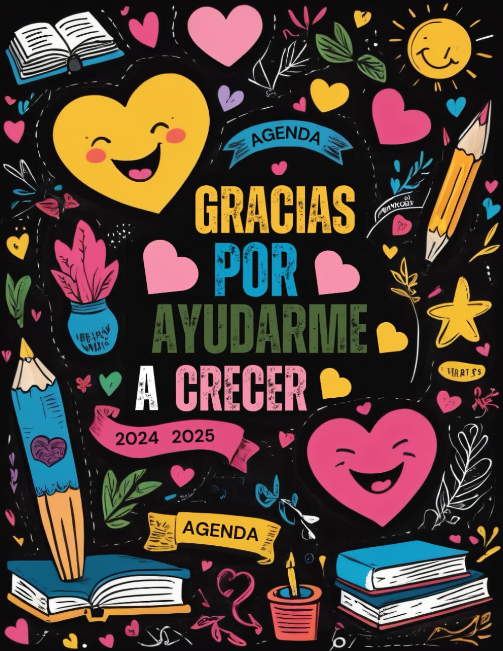 Agenda Maestra 2024 2025: Cuaderno Profesor | Gracias Profe | Planificador organizador semanal y mensual | Regalo Personalizado de fin de año para agradecer a maestras y profesores