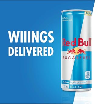 Red Bull Sugar Free Energy Drink, 8.4 Fl Oz, 6 Cans