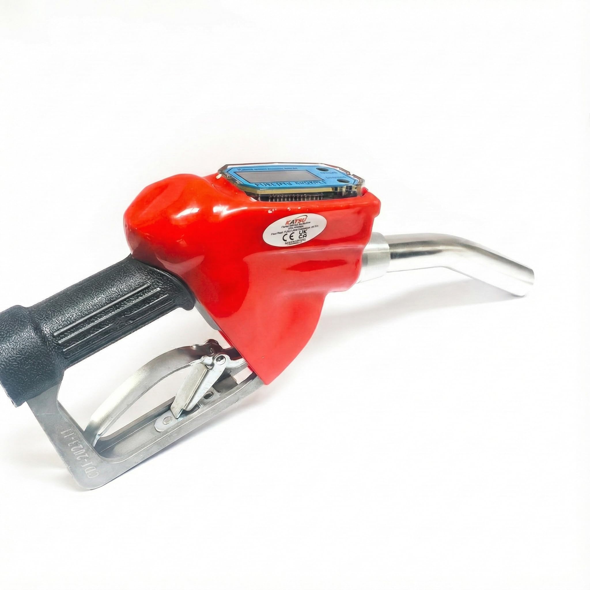 KATSU Dispensador de Diésel Pistola Medidor de Flujo Digital 1" 25mm Combustible de Gasolina Boquilla de llenado de Gasolina para Tractores Camiones Automóviles Marinos 482215