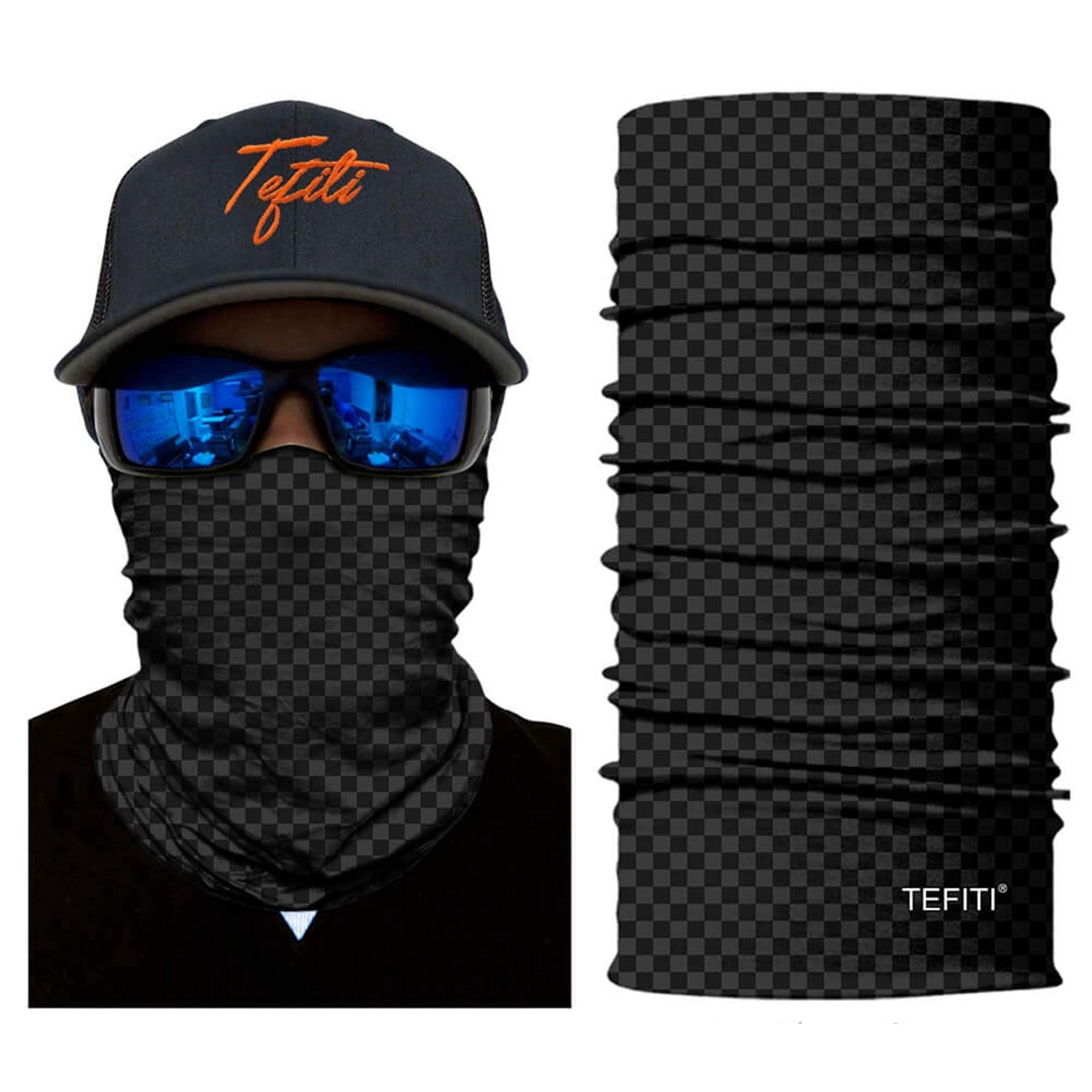 TEFITIStretchable Face Shield Motorcycle Mask Sun UV Guards Balaclava Headwear