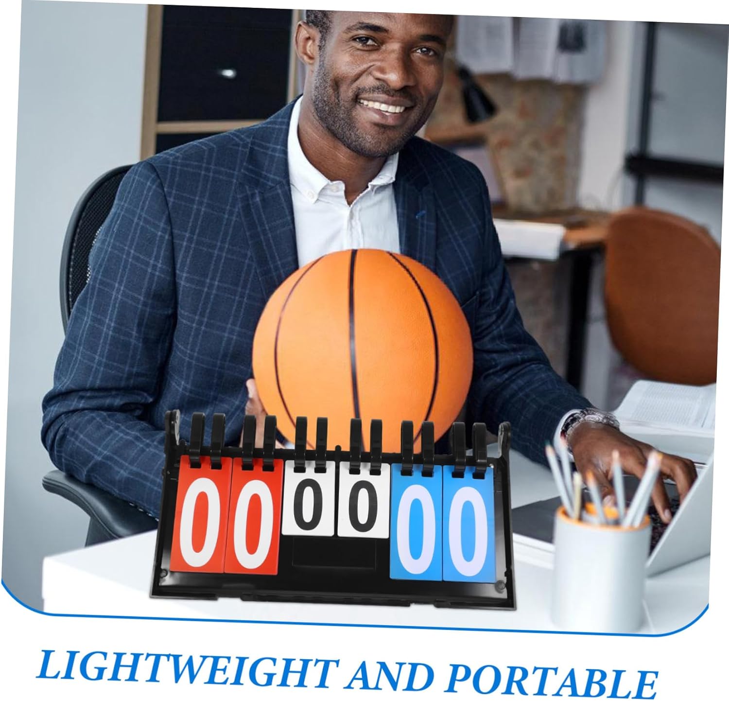Sports Scoreboard Basketball Scorekeeper Reusable Scoreboard Plastic Easy to Read
