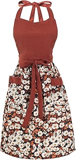 Cute Floral Cotton Apron