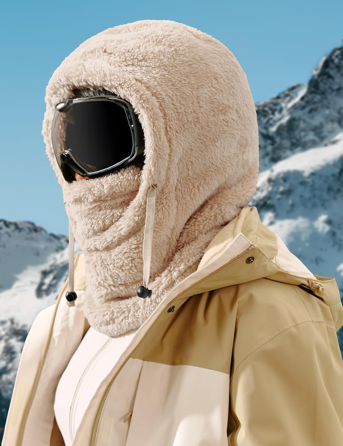 IUGA Ski Mask Balaclava for Men & Women Windproof Fleece Winter Face Mask Cold Weather Thermal Hood for Skiing Snowboarding