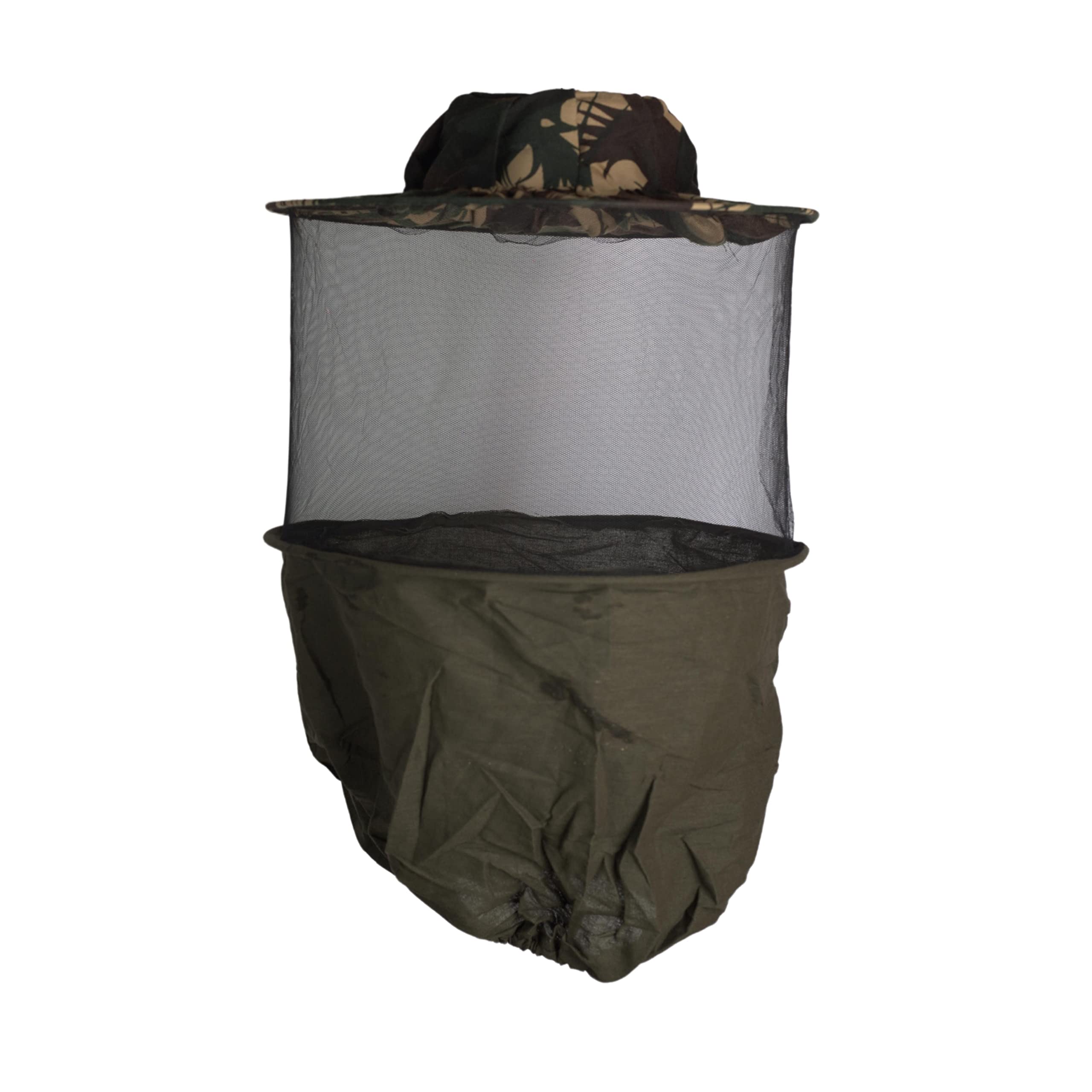 DTC Bee Cap Honeybee Army Green Cap Bee Veil for The Protection of Face from A Honey Bee Sting (Pack of 1) (Army Green)