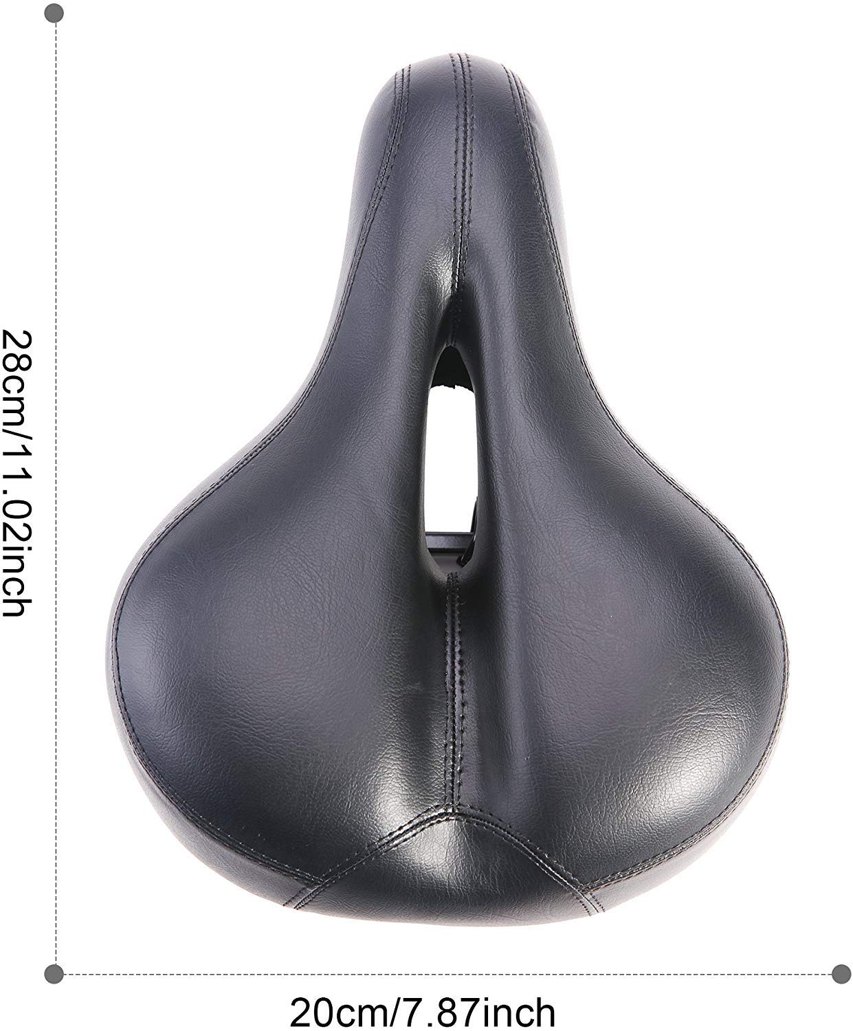TentHome Selle de Velo Ultra Confortable pour Homme et Femme avec Suspension Ressort, Selle VTT Confort Homme avec Amortissement, Selles pour Vélo de Ville en PU Ergonomique, Accessoires de Vélo