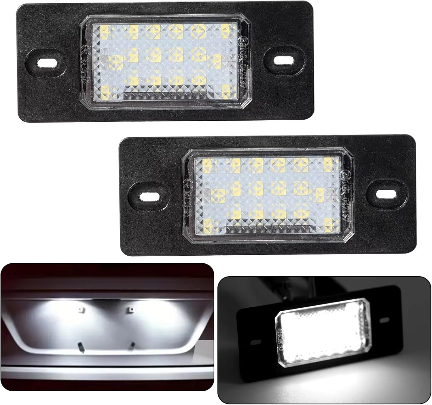 License Plate Light Kit Compatible With VW For Bora 1999 2000 2001 2002 2003 2004 2005 2006 Automotive Number License Plate Light Rear License Plate Lamps
