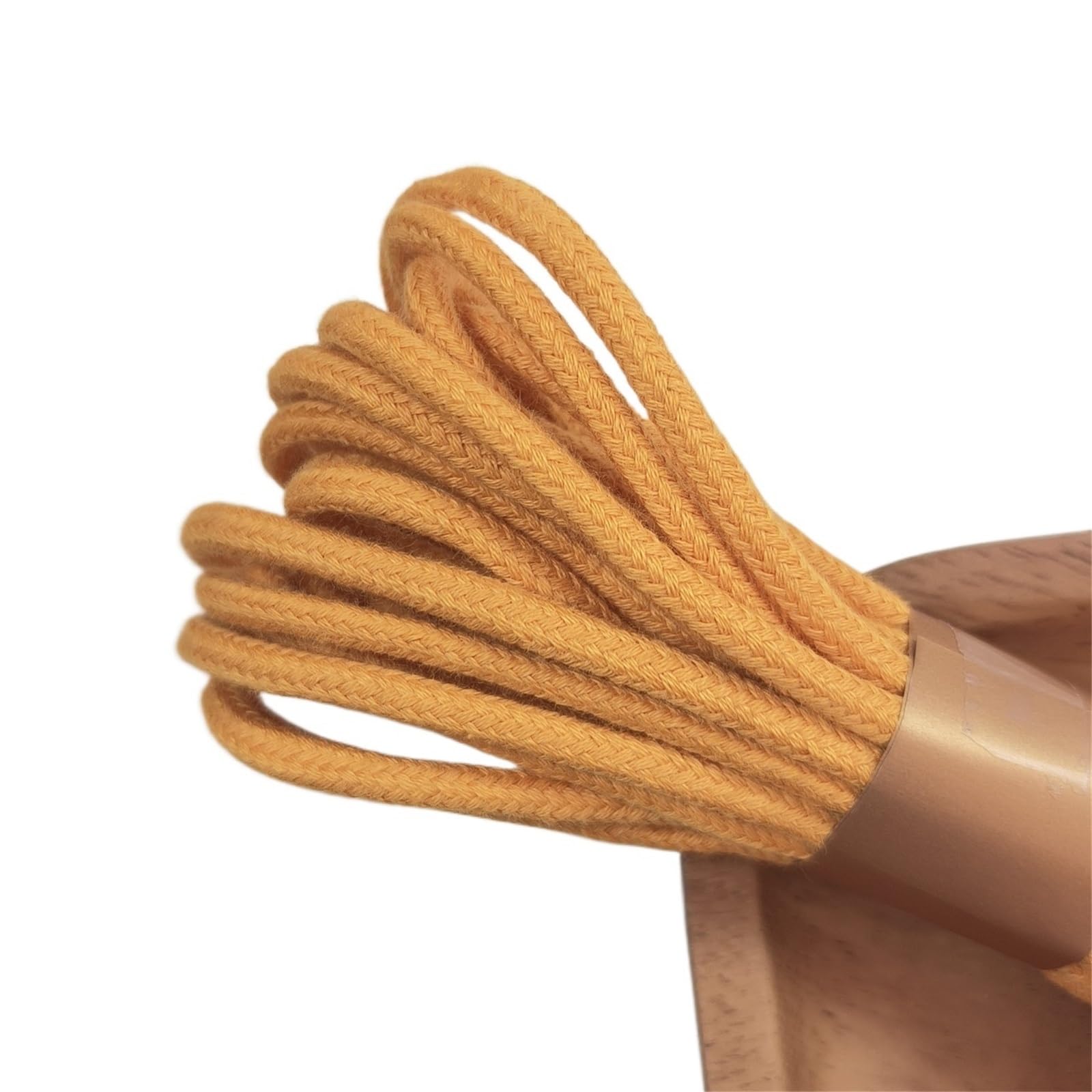 Cotton Macrame Cord 4mm Macrame Cords Cotton Braided Cord Rope 16ft/5.5Yards(Color11)