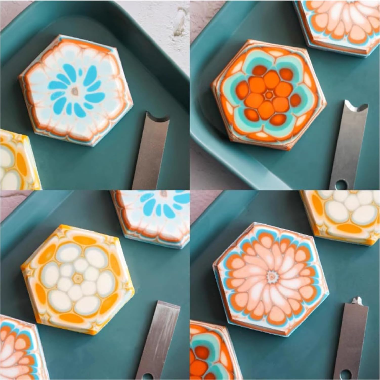 DIY Ręcznie robiony trymer do mydła, strugarka do ukosowania na zimno z mydłem, z 4 nożami do stylizacji, do produkcji mydła (White)
