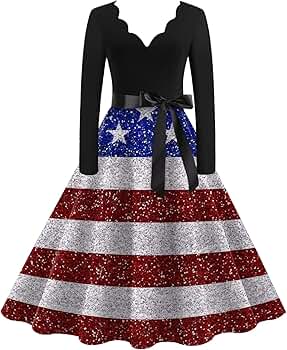 MABUTINGTI Women July 4th Outfit July 4th Dress for Women