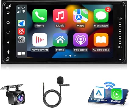 Leadfan Car Radio for Non JBL Version Toyota RAV4 2001-2005 4Runner 2003-2009 Tundra 2003-2006 Stereo with CarPlay &Android Auto, 7inch Screen with GPS Backup Camera for Toyota Series Models