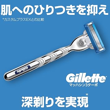 Gillette Mach Thinley Turbo Shaving Razor for Men 4 Refills Without 4 Refills x1