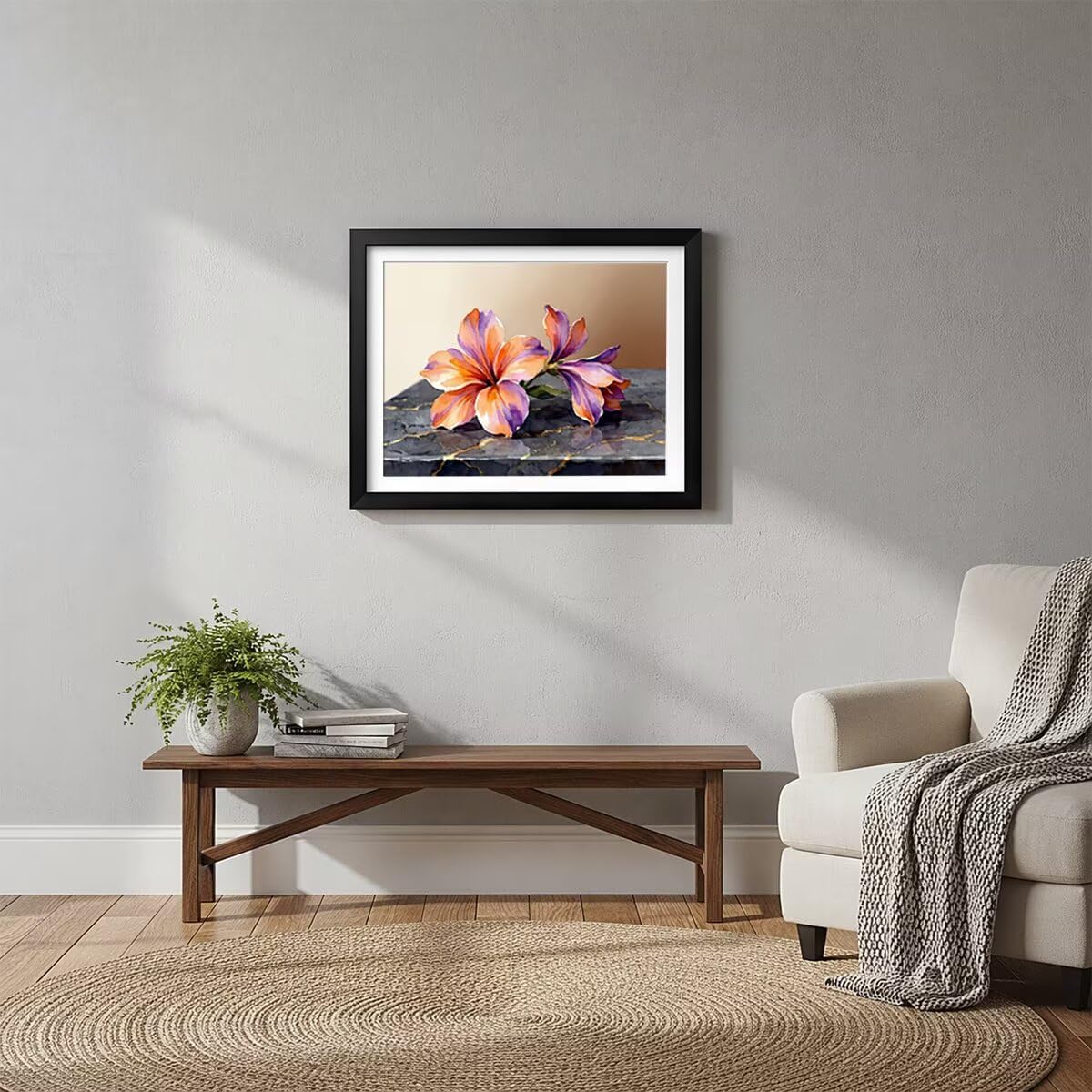 Kwiatowy obraz diamentowy 5D pełny zestaw 135 x 100 cm L-8094