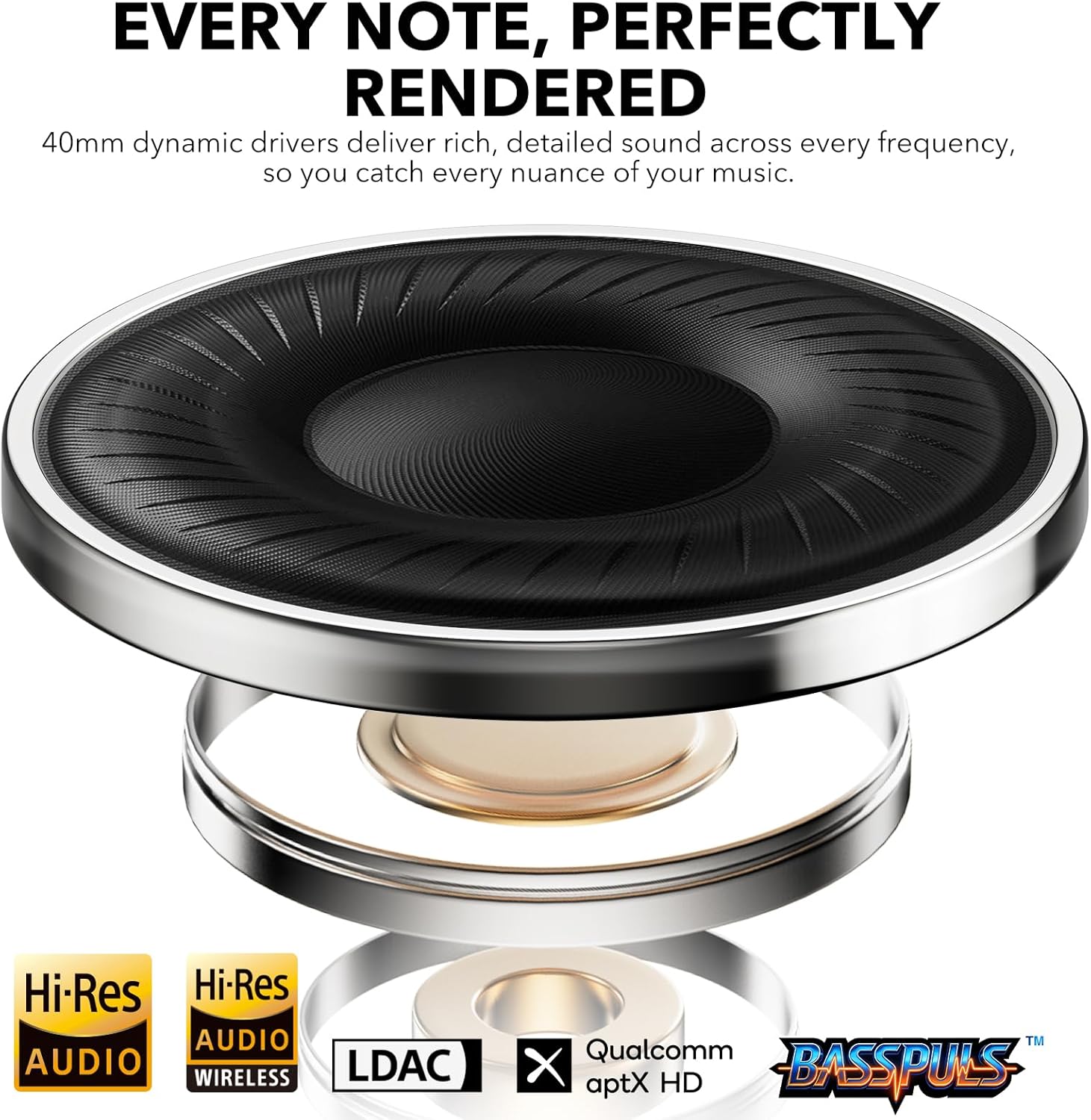 1Mii AI E700 Hybrid Active Noise Cancelling Headphones, Bluetooth Over Ear, Wireless Hi-Res Audio with LDAC & aptX Low Latency for Airplane Travel & Home TV, AI Translation & Custom EQ via APP, Black - Image 5