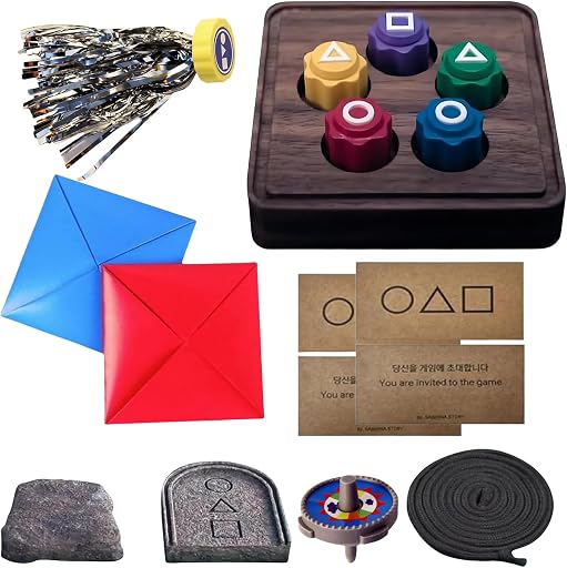 ReeRaa Gonggi Korean Game, Tossing Set (Korean Traditional Play Game) Jebi chagi Stone catching Biseokchigi Paeng-y DDAKJI & Family & Party, Easter Basket Stuffers, Christmas (1 Set)