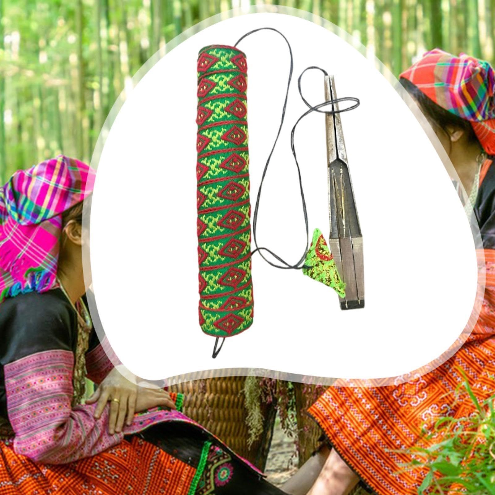 Jew's Harp Viet Nam Strumento a Fiato Bocca Hmong Portatile in Ottone Facile Da Suonare con Suono Brillante Adatto per Bambini Adulti Regalo Amb, Doppia Lingua Piccola