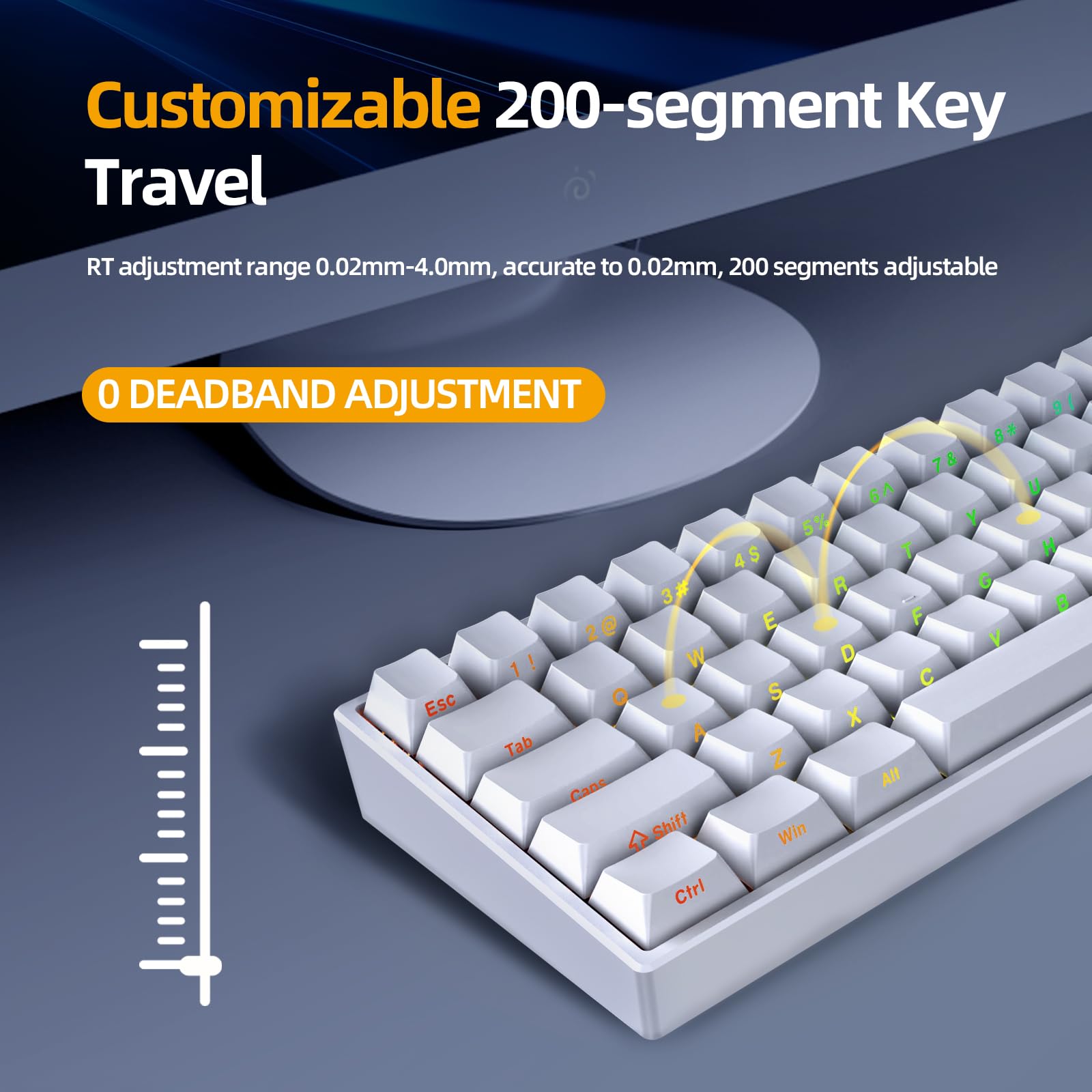 Amazon.com: IROK ND63PRO Rapid Trigger Magnetic Switch 60% TKL Hot