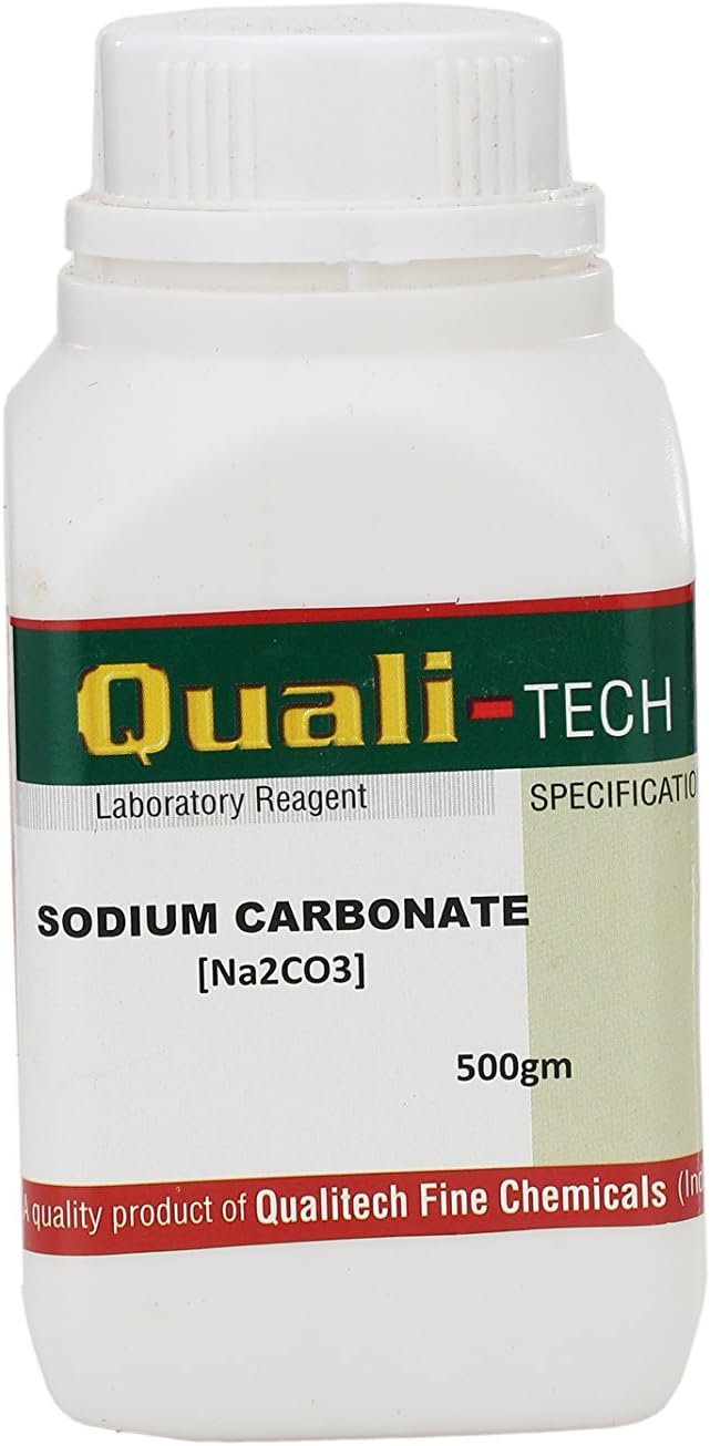 QUALI-TECH Sodium Carbonate 99% pure (250 gms), [Na2CO3], CAS: 497-19-8