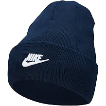 NIKE Sportswear Beanie, Midnight Navy/White, Standard Size
