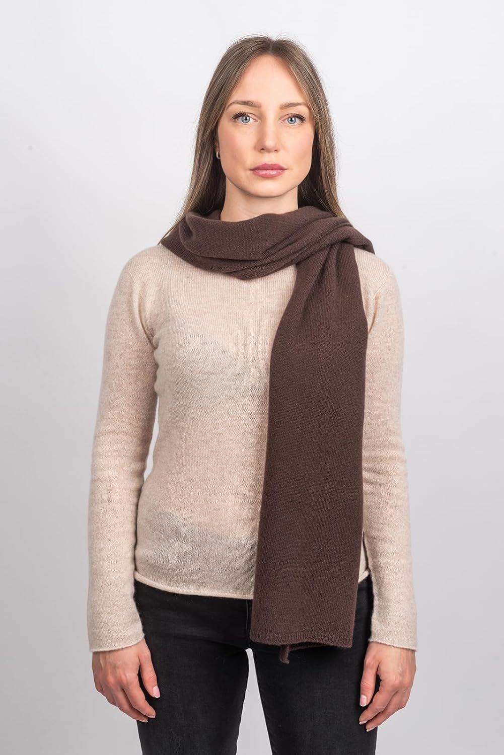 Dalle Piane Cashmere - 100% Cashmere Scarf - Made in Italy - Winter Neck Warmer (14" x 77") - Christmas Gift - Image 2
