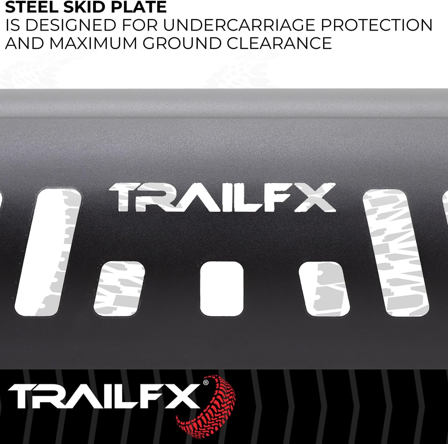 TrailFX Bull Bar Fits 2024-2025 Toyota Tacoma 3-Inch Diameter Titanium Black Powder Coated Steel with Skid Plate Optional Lighting Mounts Bolt On Installation TrailFX B0045T