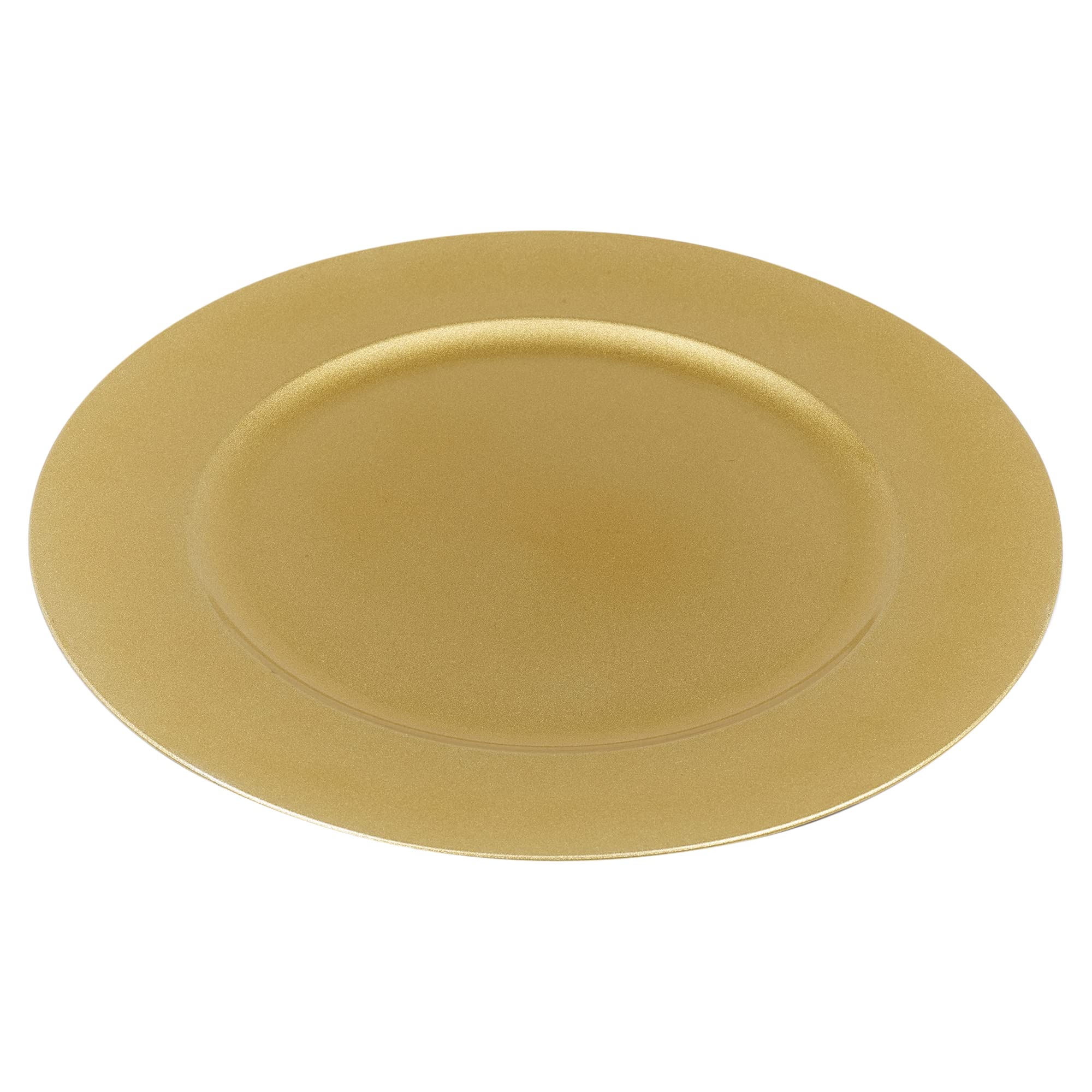 URBNLIVING Lot de 6 assiettes de remplissage de Noël réutilisables de 33 cm (doré métallisé)