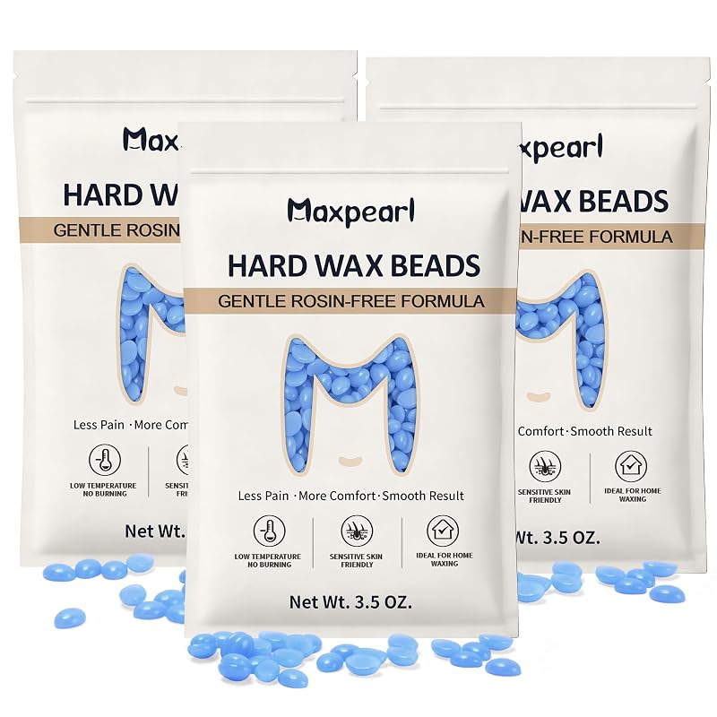 Cera depilatória em pérolas Maxpearl sem colofônia, azul, 300 g