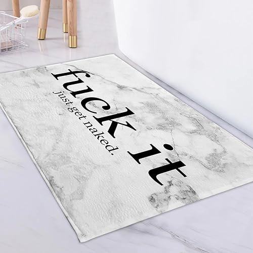 Miniatura 9 de LB Tapete de baño de mármol negro, divertido tapete dorado para baño, tapete geométrico de lujo, antideslizante, espuma viscoelástica, súper Negro