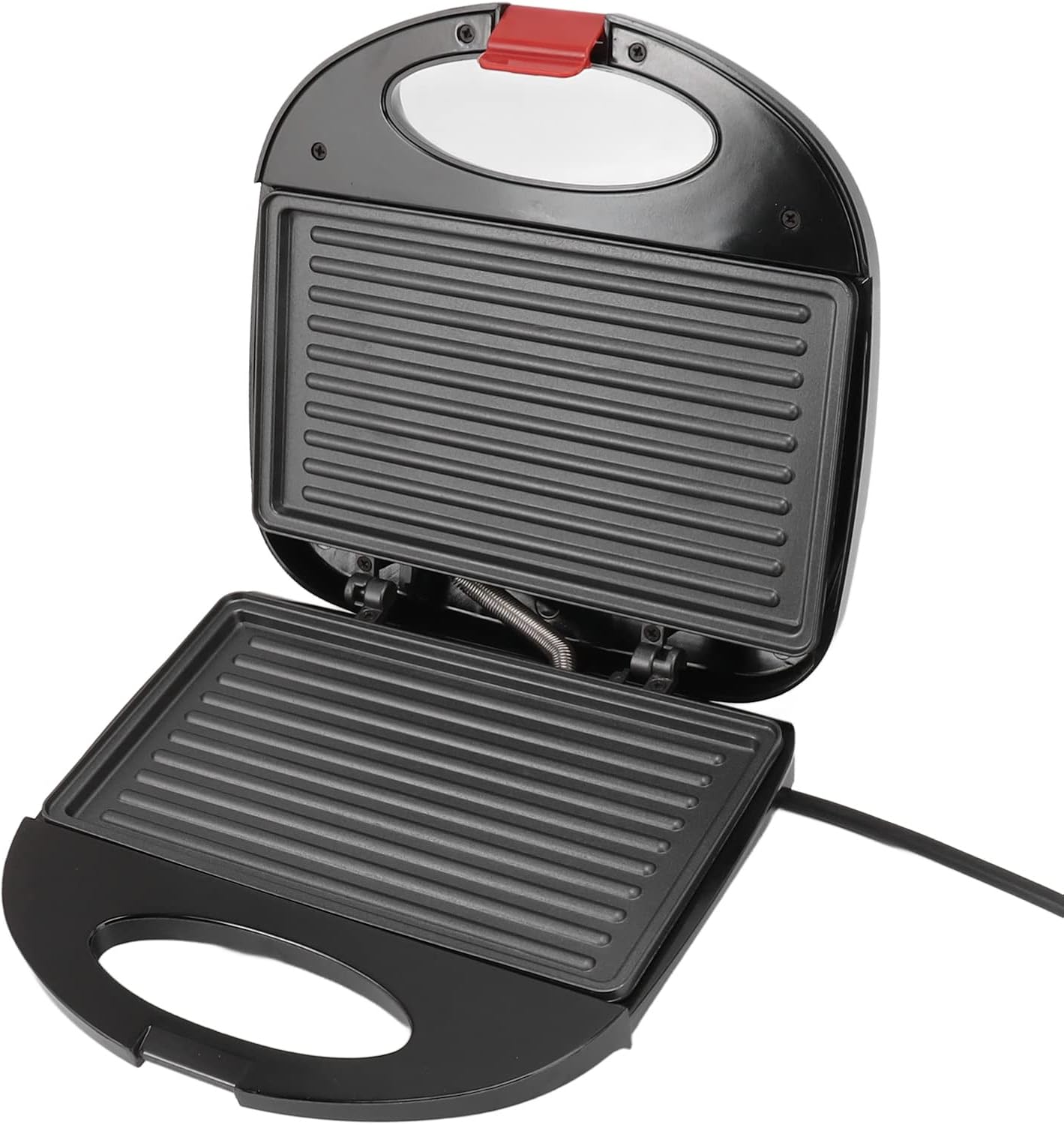 Topyond Sandwich Maker, Non-Stick Coated Plates, Waffle Panini Press Grill, Double Sided Indoor Grill, Indicator Lights, Cool Touch Handle, for Cooking Breakfast, 750W, Black