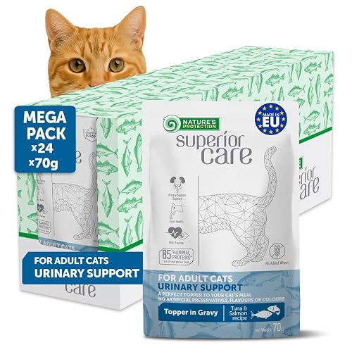 Nature's Protection Superior Care Húmedo Gato, Atún y salmón 24 x 70 g