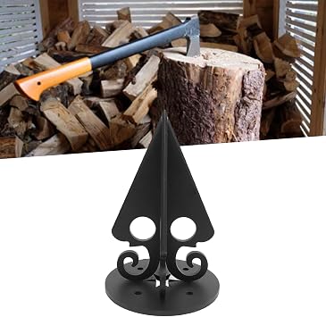 Heavy Duty Manual Log Splitter, Carbon Steel Kindling Wood Cutter Tool for Indoor Outdoor, Camping, Bonfires, 3450g