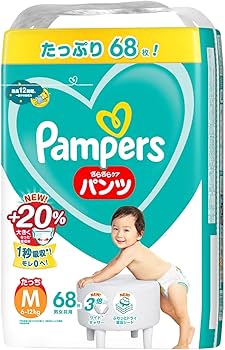 もも　パンパースオムツ Amazon | 【パンツ Mたっちサイズ】パンパース オムツ さらさらケア (6