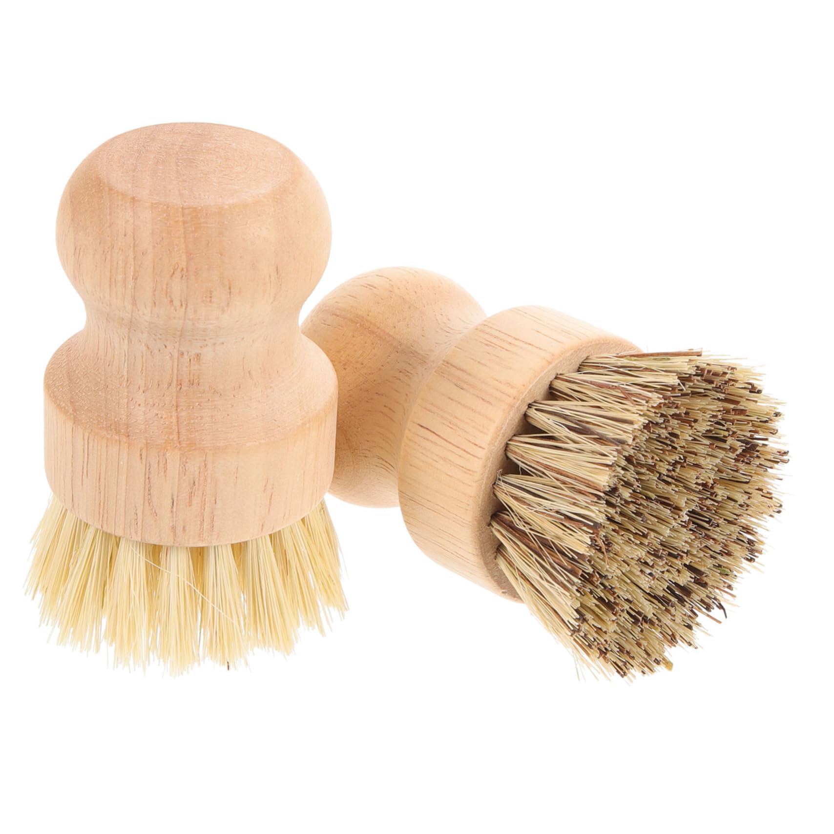 Healvian 6piezas Cepillos De Limpieza De Cocina Mango De Madera para Fregar Platos Ollas y Utensilios Cepillo Multifuncional y Ecológico para Uso Doméstico