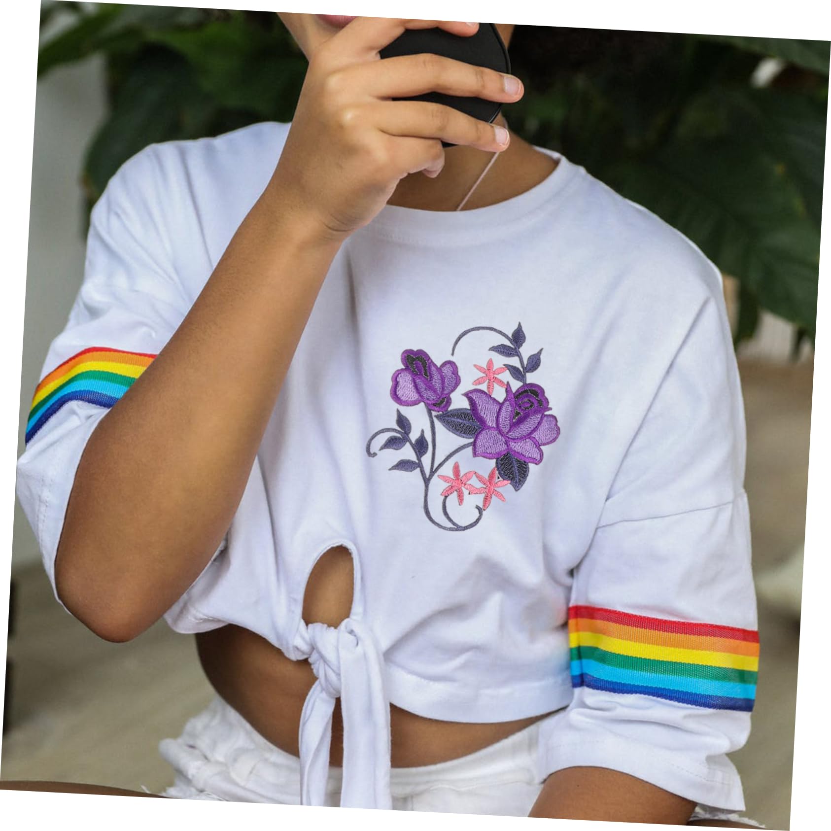 VILLCASE 3 Set Adesivi in Tessuto Ricamato Di Fiori Toppe Per Jeans Patch Per Abbigliamento Adesivi Per Borse Applicazione Patch Di Fiori Ricamati Adesivi Da Ricamo Stoffa 8 Pezzi*3