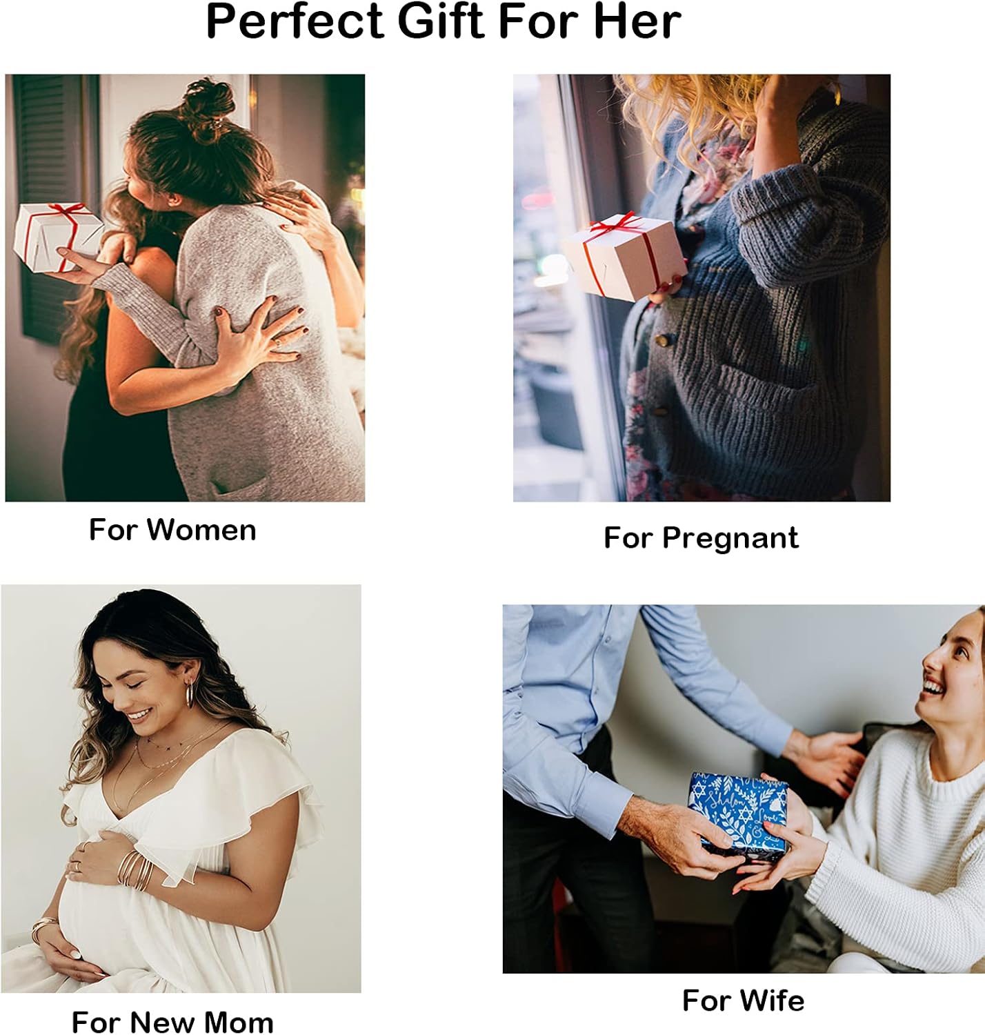 Mama Necklace for Women, 14K Gold Plated Dainty Mom Necklace Non Tarnish Jewelry for Mama, Mother Gifts for New Mom, First Time Mommy Gifts - Image 5