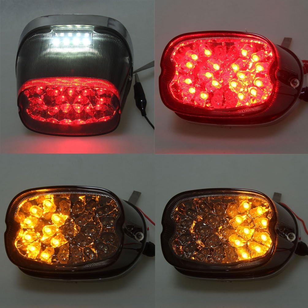 SUNPIE Motorcycle LED Tail Light Turn Signal Compatible with H_arley Motorcycles 883 Rear Brake Park Light