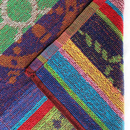 Ipanema Terry Jacquard Travel Beach Towel 30 X 60 Inch - 6 Pack - Assorted Designs- Dolphin - Seashells - Fishes - Sailing 100% Cotton #TOP3